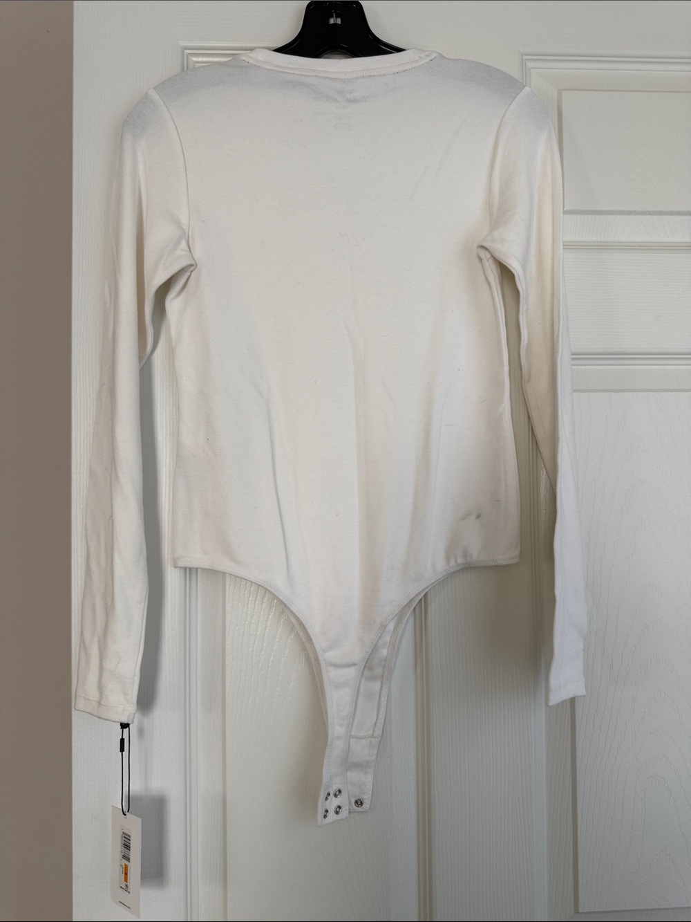 Calvin Klein White Long-Sleeve bodysuit size S - Picture 6 of 7